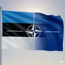 Vlajka EST - NATO - obrázok vytvorený AI