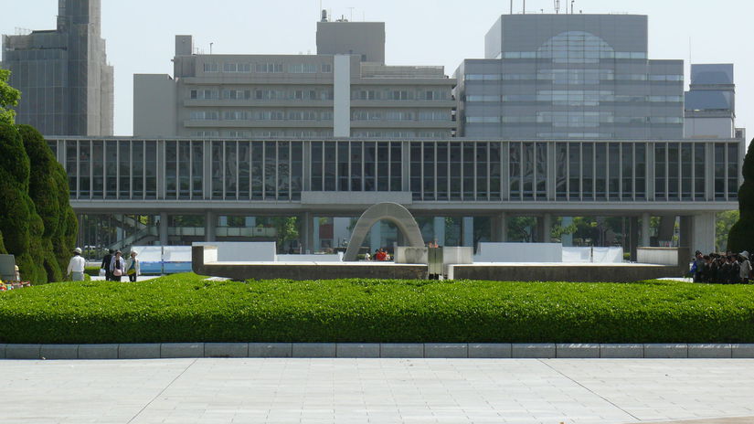 Múzeum v Hirošime, ktoré je venované udalosti...