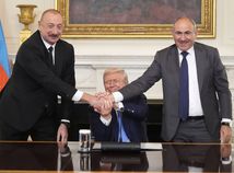 Donald Trump / Ilham Alijev / Nikol Pašinjan /