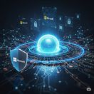 Microsoft a cyber security - obrázok vytvorený AI