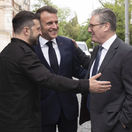 vojna na Ukrajine, Volodymyr Zelenskyj, Emmanuel Macron a Keir Starmer