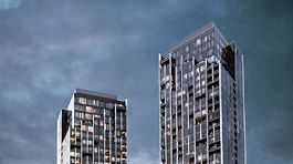 Viaceré bratislavské mrakodrapy sa zo zeme...