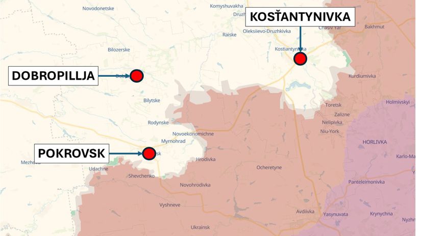 Pokrovský smer 1. augusta 2025
