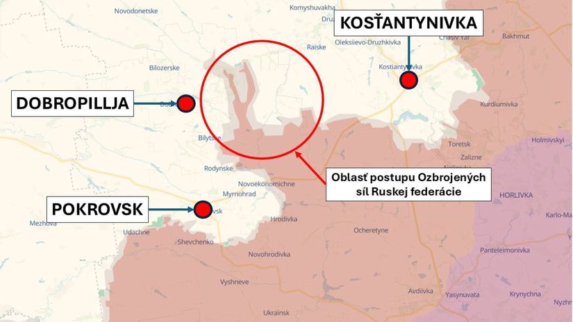 Pokrovský smer 14. augusta 2025 - ruský...