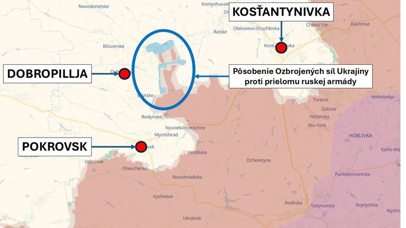 Pokrovský smer 15. augusta 2025