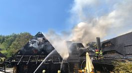 Požiar penziónu v Zázrivej.