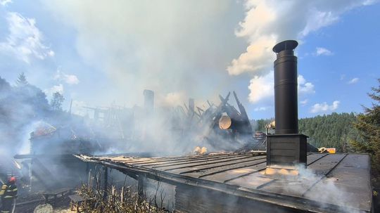 Požiar penziónu v Zázrivej.