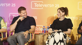 Herečka Emily Deschanel (vpravo) a herec David...