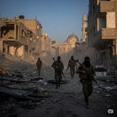 Bojovníci Hamasu v Gaze - obrázok vytvorený AI