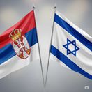 Srbská a izraelská vlajka - obrázok vytvorený AI