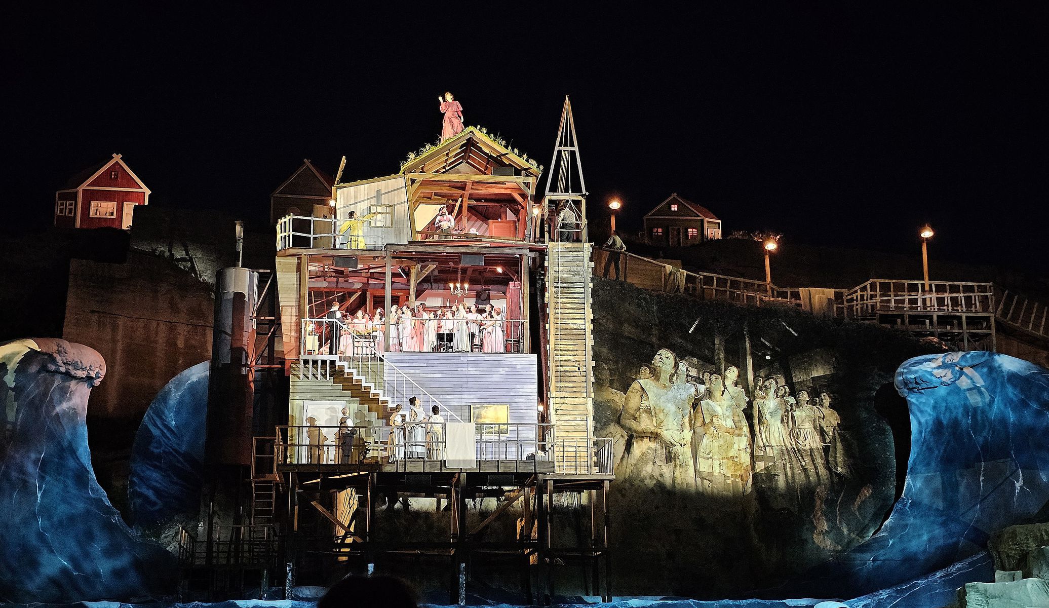 Wagnerova opera Bludný Holanďan v kameňolome...