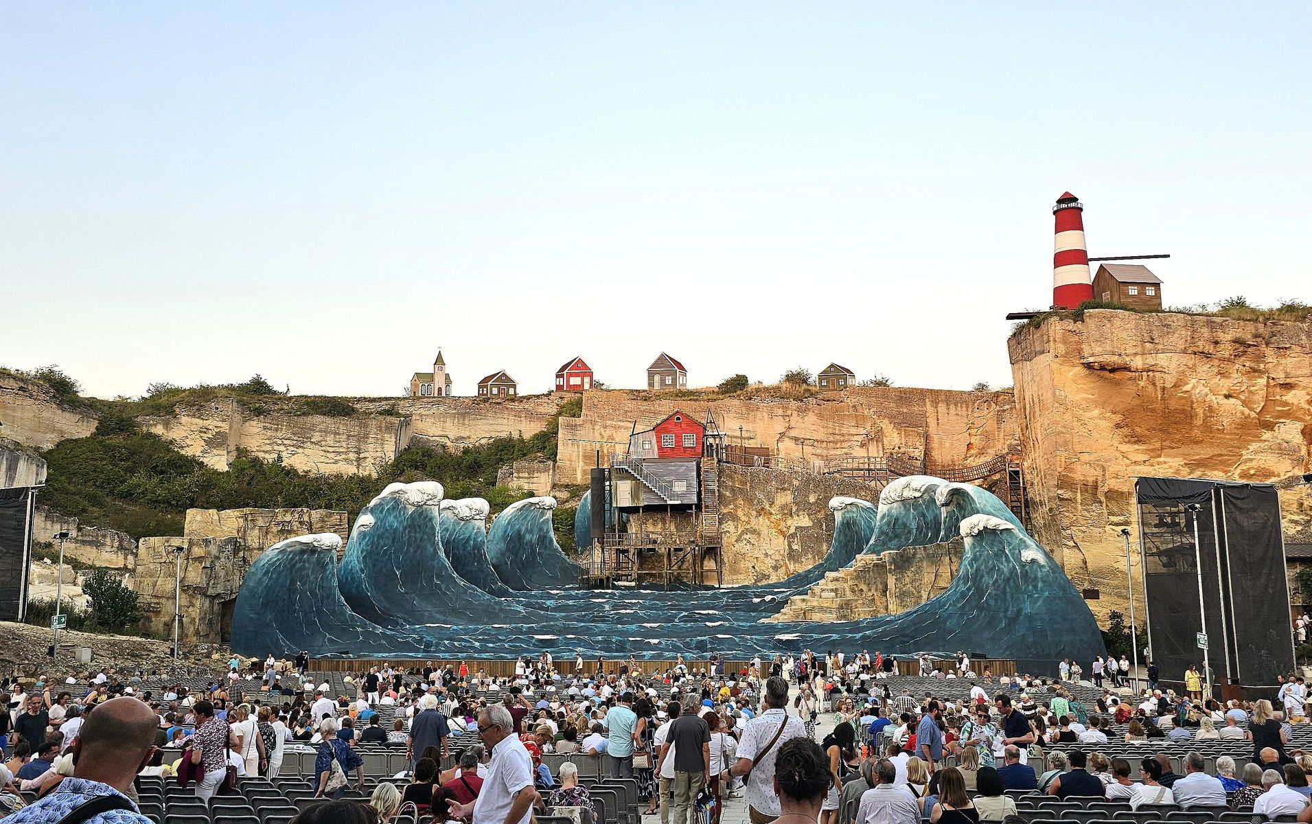 Wagnerova opera Bludný Holanďan v kameňolome...