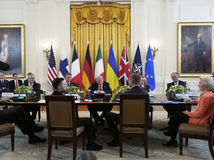 Trump zelenskyj summit leyenová rutte macron washington