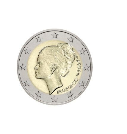 Vzácna 2 € minca Grace Kelly z roku 2007