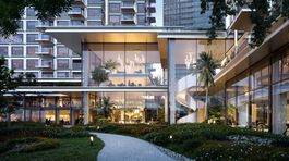 Pôdorys mrakodrapu funguje na princípe mriežky,...