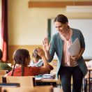 škola, trieda, učiteľka