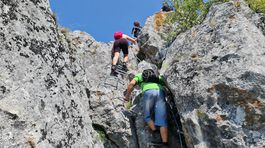 Turisti na novej ferrate