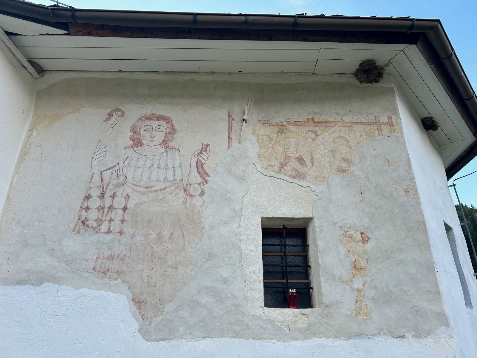 Fresky na kostole sv. Ožbolta v slovinskom...