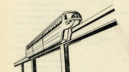 1972 - Dopravný systém Alweg, jeden z...