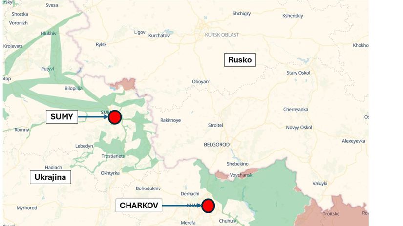 Sumy a Charkov, Ukrajina. SItuácia k 25....