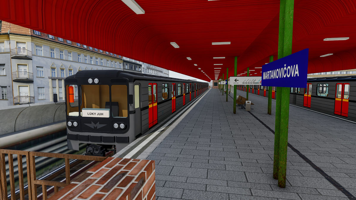 Vizualizácia stanice dočasnej trasy rýchlodráhy...