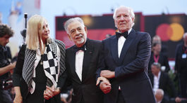 Zľava: Lena Herzog, Francis Ford Coppola a Werner Herzog.