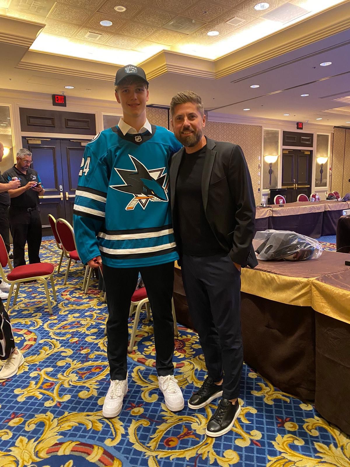 Dušan Strharský (vpravo) so svojím zverencom...