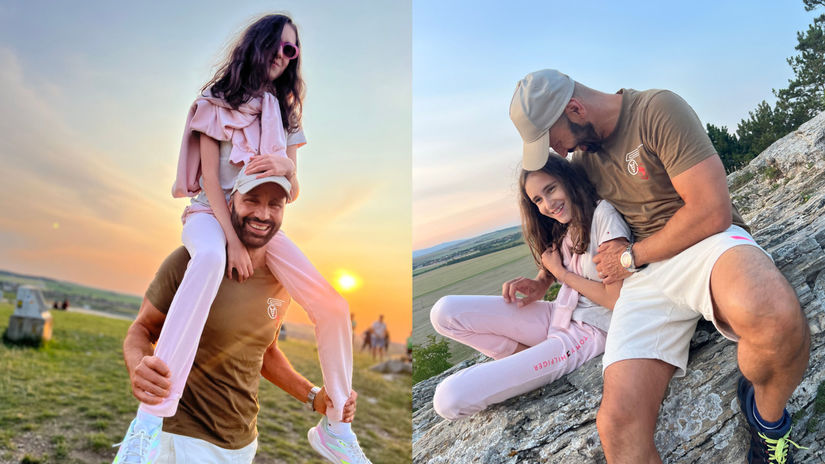 Robo Opatovský s dcérou Hankou.