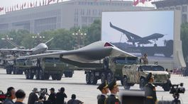 Čína, vojenská prehliadka