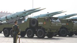 Čína, vojenská prehliadka