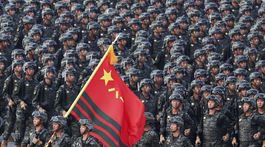 Čína, vojenská prehliadka