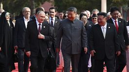 Putin, Si, Kim, Čína, vojenská prehliadka