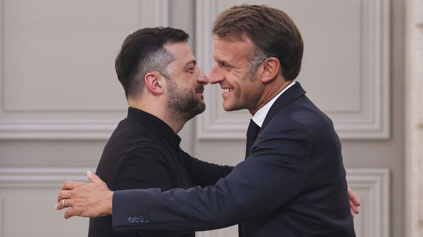 Zelenskyj, Macron