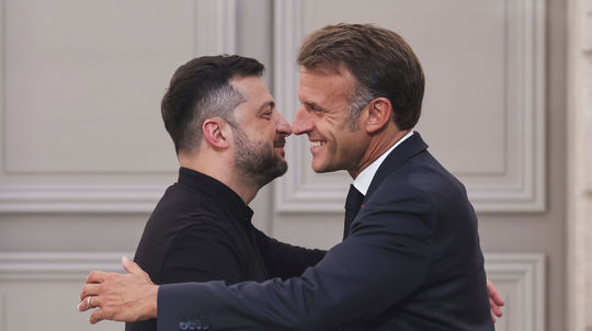 Zelenskyj, Macron