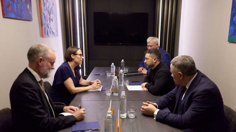 Zelenskyj v piatok prijal na návšteve aj...