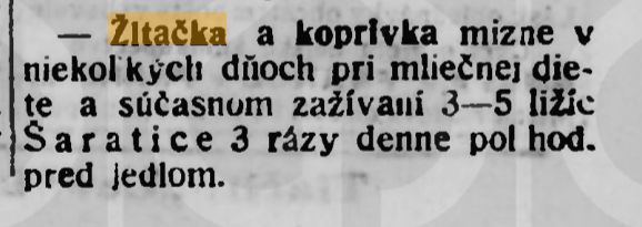 Zaručený recept na žltačku z roku 1921, dobová...