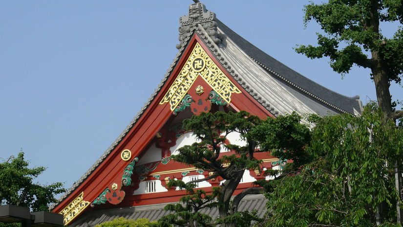 Chrám Sensó-dži (浅草寺), najstarší budhistický...