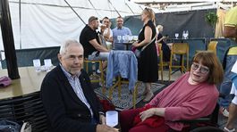 Moderátor Marek Eben a jeho manželka Markéta...