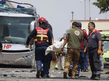 Mexiko zrážka vlak autobus dvojposchodový mŕtvi ranení