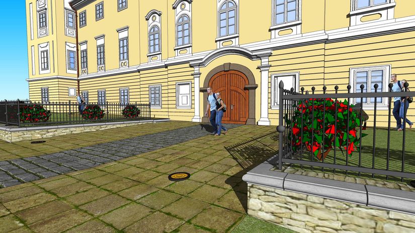 Predzáhrada so zeleňou a ružami dotvorí celkový...