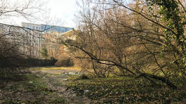 Pohľad na nikdy nepoužívaný bazén, ktorý od...