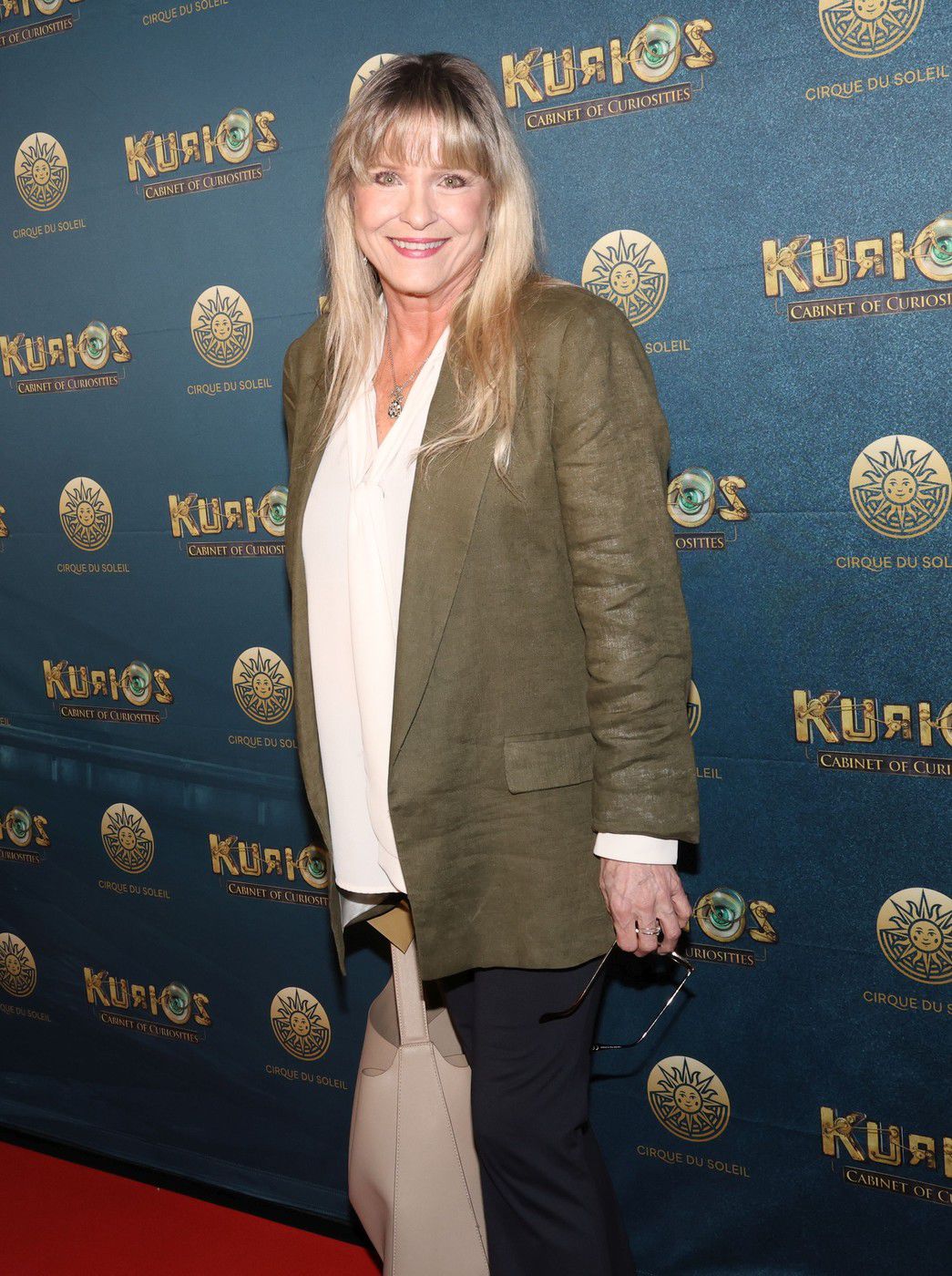 Herečka Chantal Poullain na premiére...