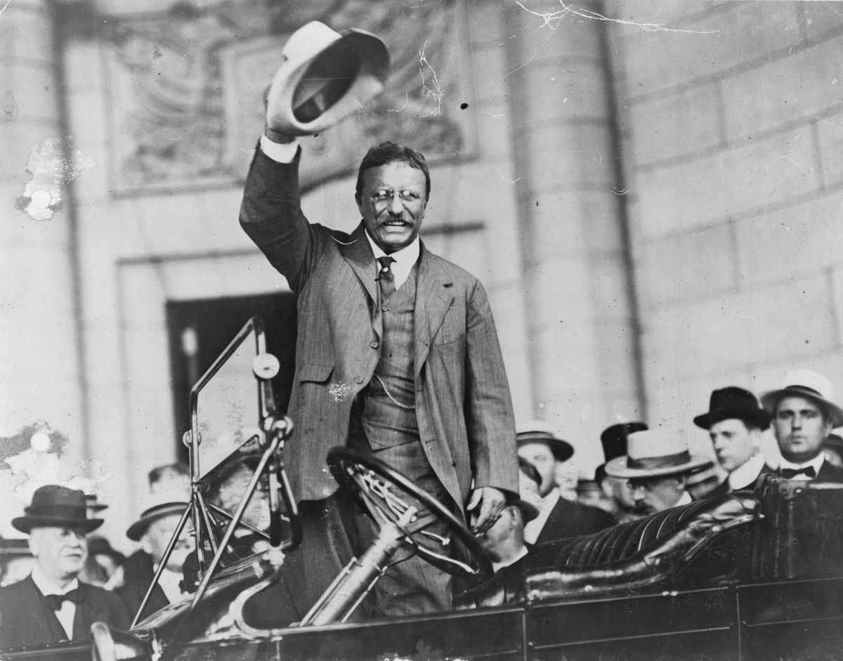 Americký prezident Theodore Roosevelt v roku 1910.