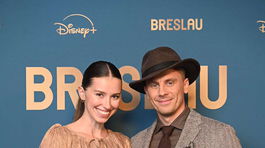 Poľský herec Adam Bobik a jeho partnerka na...