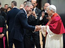 Prezident SR Peter Pellegrini s pápežom Levom XIV.