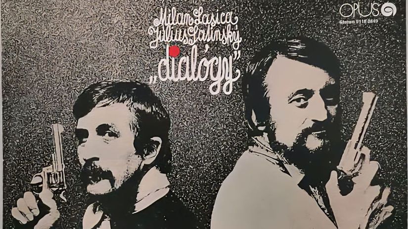 Obal vinylovej platne Dialógy dvojice Milan...