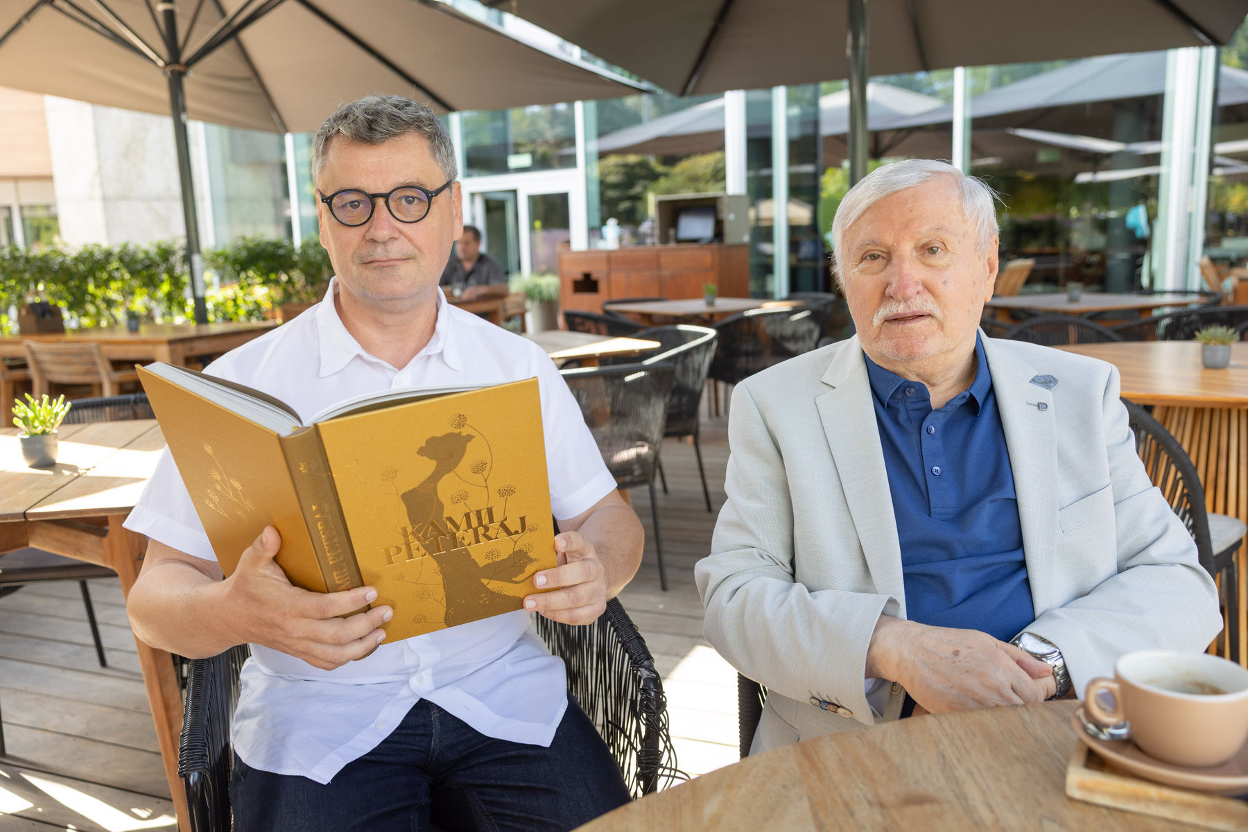 výtvarník Martin Augustín a básnik Kamil Peteraj