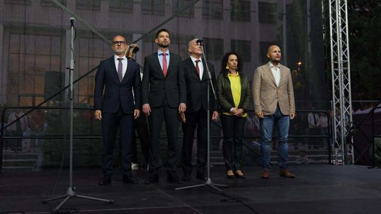 Šimečka, Gröhling, Majerský a Naď pri jednom stole. Dohodli sa na budúcej spolupráci