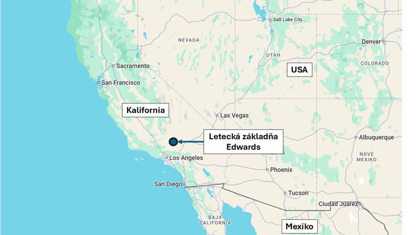 Letecká základňa Edwards, Kalifornia, USA