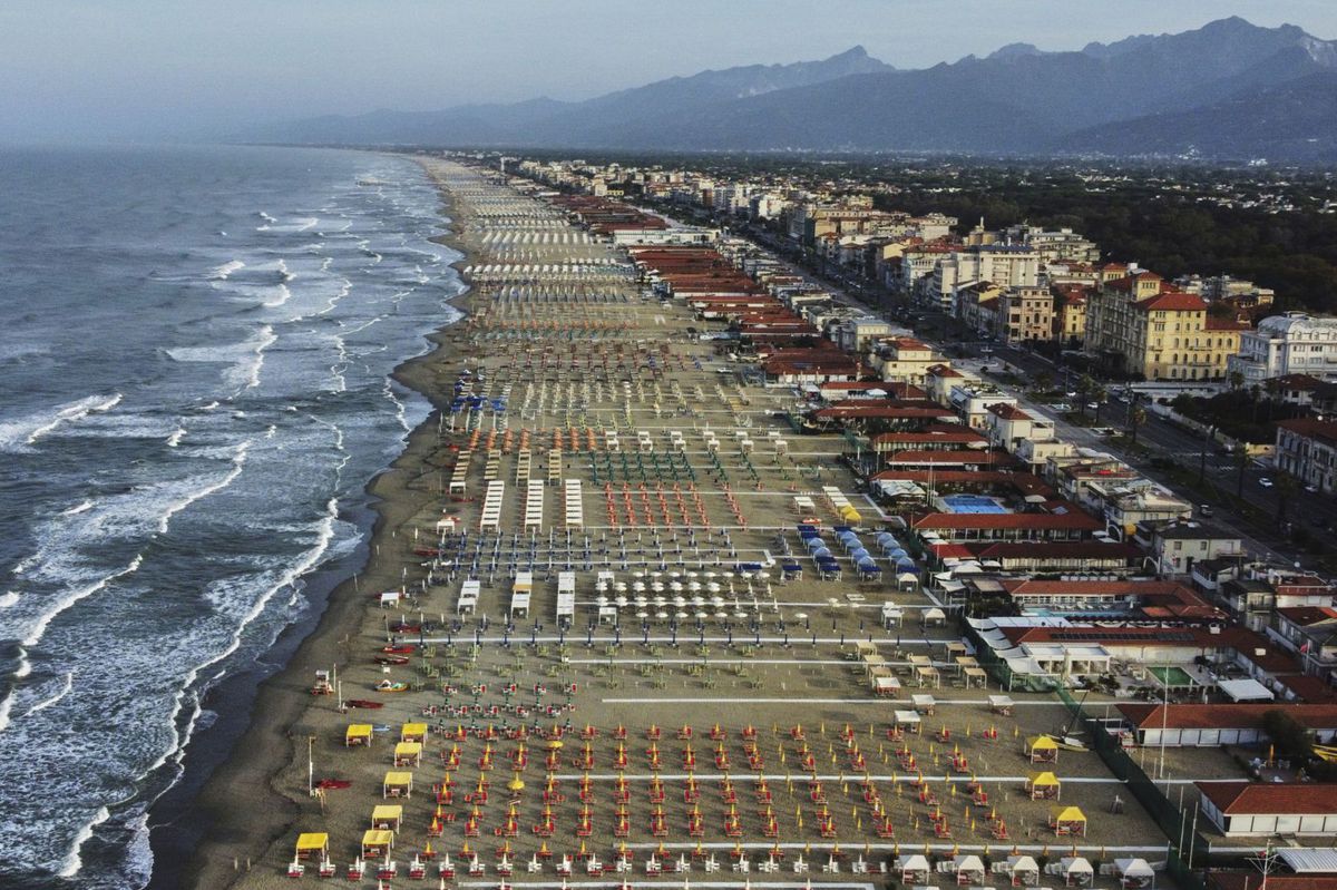 Taliansko, pláž, Viareggio